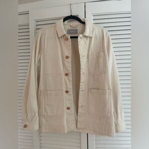 Everlane Ivory Denim Chore Jacket